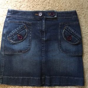 Ann Taylor Loft stretch denim skirt
